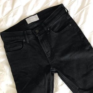 Everlane Mid-Rise Black Skinny Jeans